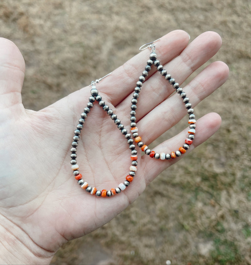 Spiny + Navajo Pearl Earrings
