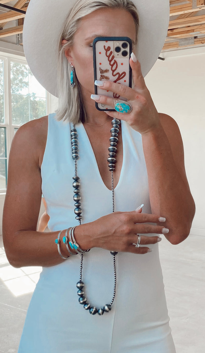 48” Varying Size Navajo Pearls